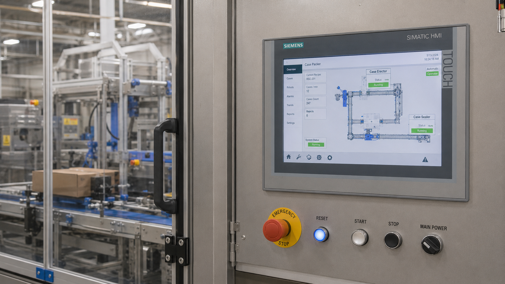 Technikus HMI kezelőpanelnél
